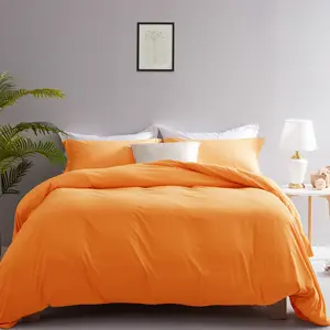 3 PCS- Soft Comforter cover Set - 1 duvet cover plus 2 pillow cases Multi-Color,Ultra-Soft,Machine Washable,Luxury Bedroom Decor Accessories,Breathable,All-Season Bedding sets,Hotel Quality, Restful Sleep