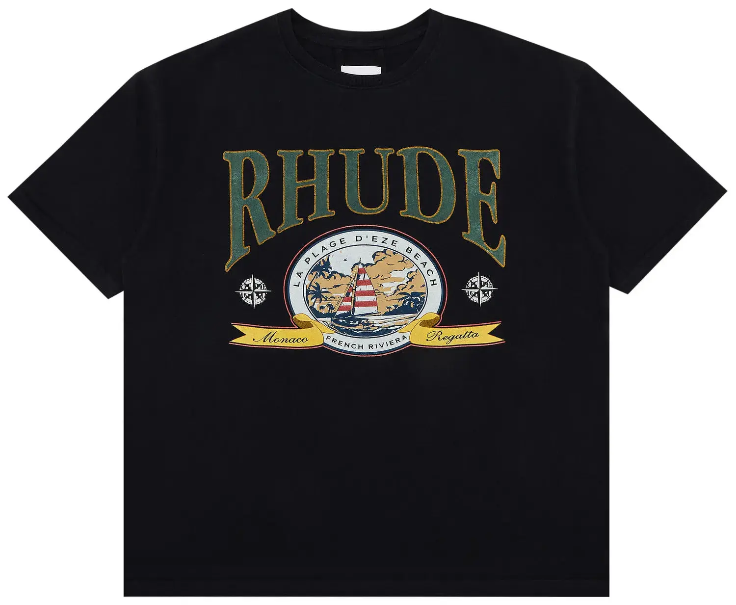 Rhude Monaco Regatta Tee "Black"