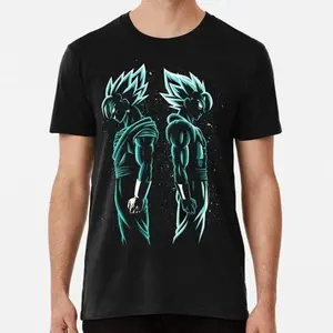 Vegeto & Gogeta Graphic T-Shirt | Classic Short Sleeve Anime Tee in Soft Cotton with Japanese Aesthetics, Unisex Fit, Made in USA