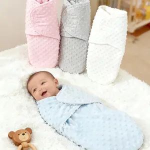 Autumn Winter Unisex Baby Flannel Swaddle Blanket, Single Piece, Cozy and Warm, Ideal for Newborns, Soft and Comfortable