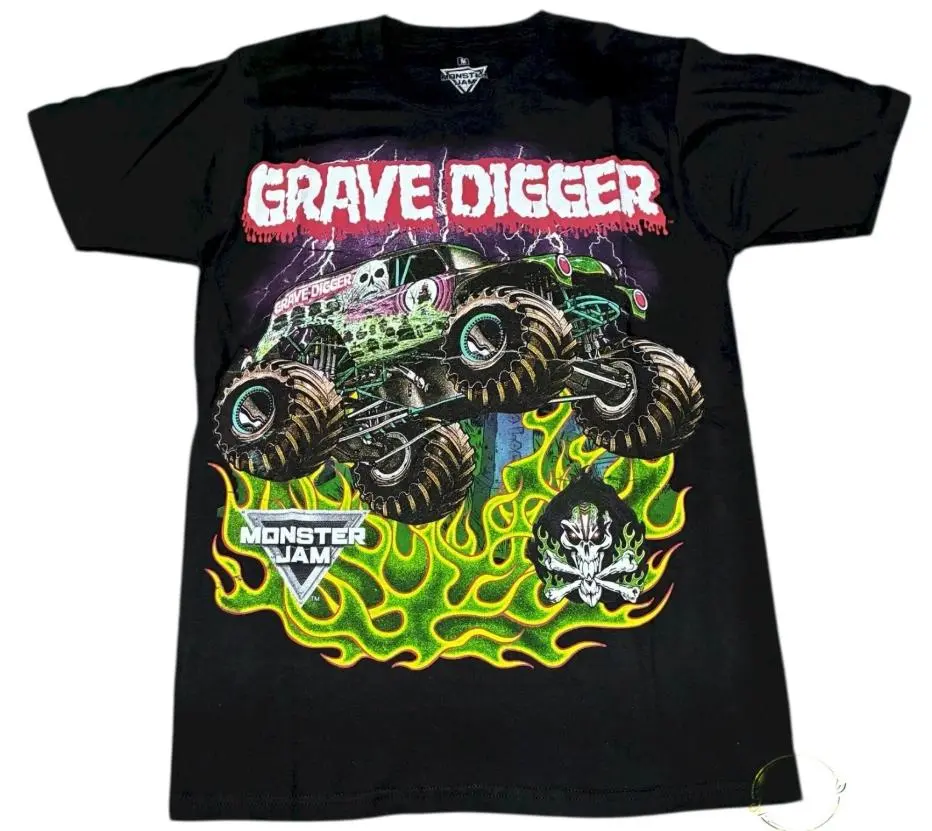 Adult & Youth New Grave Digger Monster Jam Truck Tshirt, monster jam shirt, country boy clothes, Youth boy stuff, #southernboy clothes