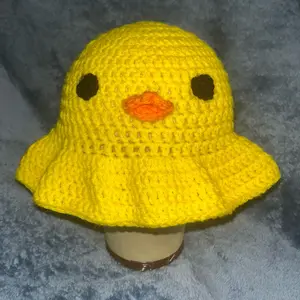 Crochet duck hat