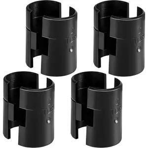 8 Pcs Wire Shelving Shelf Lock Clips for 1" Post 4 Pairs of Shelving Sleeves Replacements for Wire Shelving System Plastic Accessories Parts