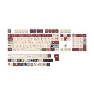 KiiBOOM Keycap Set - All My Faves, MOA Profile, Five-side Dye-sub PBT, 133 Keys, MX-Style Compatible for 60%, 65%, 75%, TKL, 96%, Full Size, Alice, ANSI/ISO Layout Mechanical Gaming Keyboards