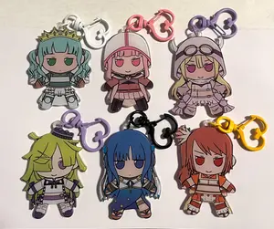 Puella Magi Madoka Magica Side Story - Magia Record + Scene 0 Fumo Borderless Keychain Acrylic Charms! Cute Keyring Accessory, Fun Charm For Backpack Or Purse | High Quality and Customer Favorite Items