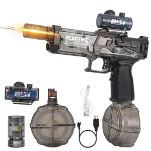 Electric Water Blaster for Adult & Kid Strongest Full Automatic Summer Outdoor Swimming Pool Water Toy with USB Charging