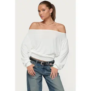 Nannie Off Shoulder Oversized Top