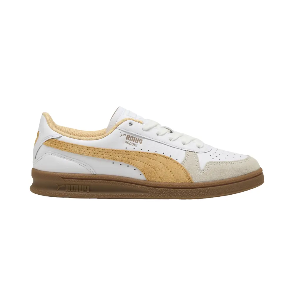 PUMA Mens Indoor Lace Up Sneakers Shoes Casual - White