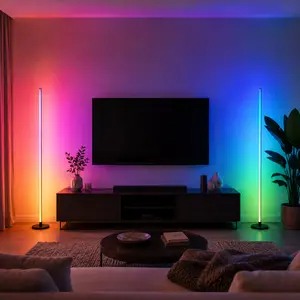 Smart RGB Floor Lamp with 16M Colors & Music Sync – App/Remote Controlled LED Party Light for Bedroom, Living Room & Holiday Decor (New Year & Valentine's Day Gift)
