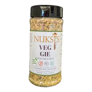 Nuksy's Gourmet Veggie Spice: Gluten Free, No MSG, Vegan Friendly, No Sodium, Bottle, Organic, Natural