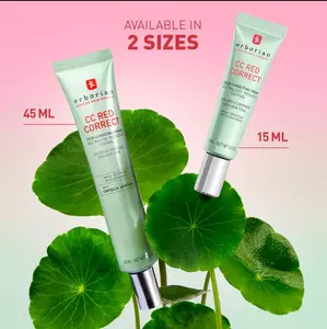 CC Red Correct Green Color-Corrector SPF 25 to Cover Redness, with Korean Centella Asiatica Extract - 0.5 oz/15 mL