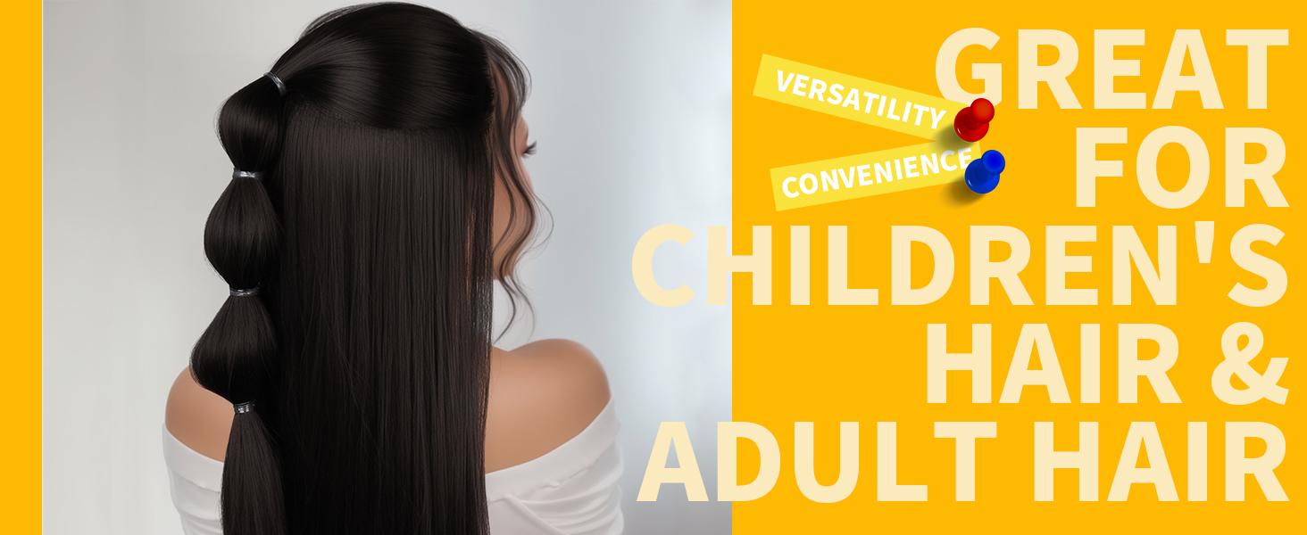 Clear Elastic Hair Bands, 2000pcs Mini Hair Rubber Bands, Hair Ties, Soft Hair Elastics Ties, 2mm in Width and 30mm in Length