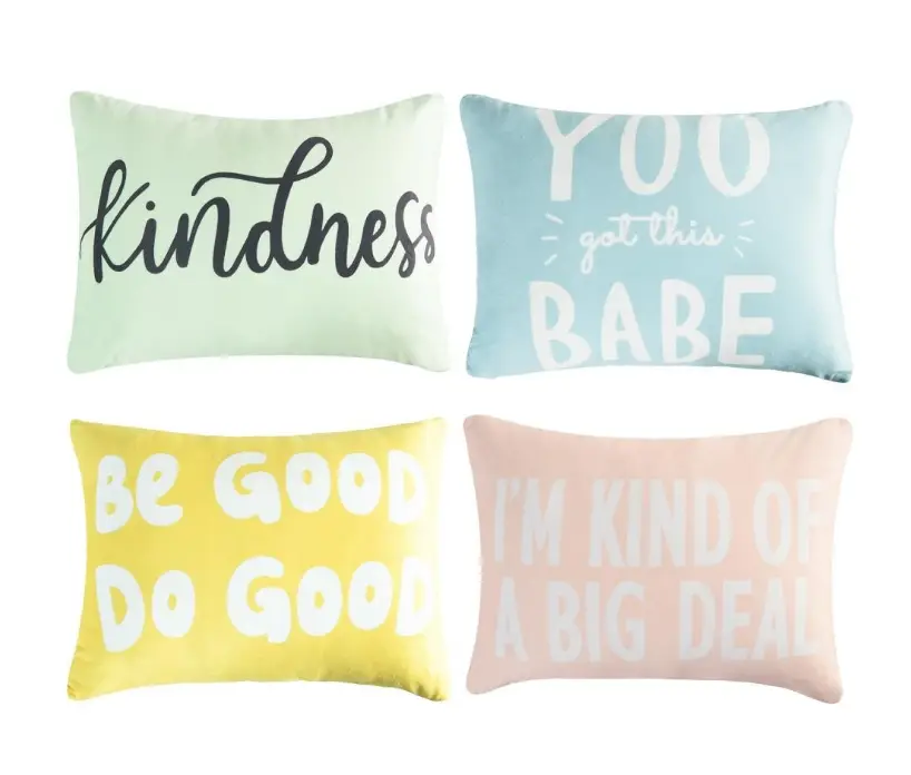 HIG Faux Linen Throw Pillow Covers Set of 2 or 4, Vintage Accent Cushion Covers with Handmade Linen Edges, Zippered Rustic Decorative Pillow Cases