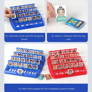 Desktop Game Guess Who Party Game Character Logic Deduction Game, Enhance Brain Power, Fun Party Game, Board Games, Ideal for Gatherings