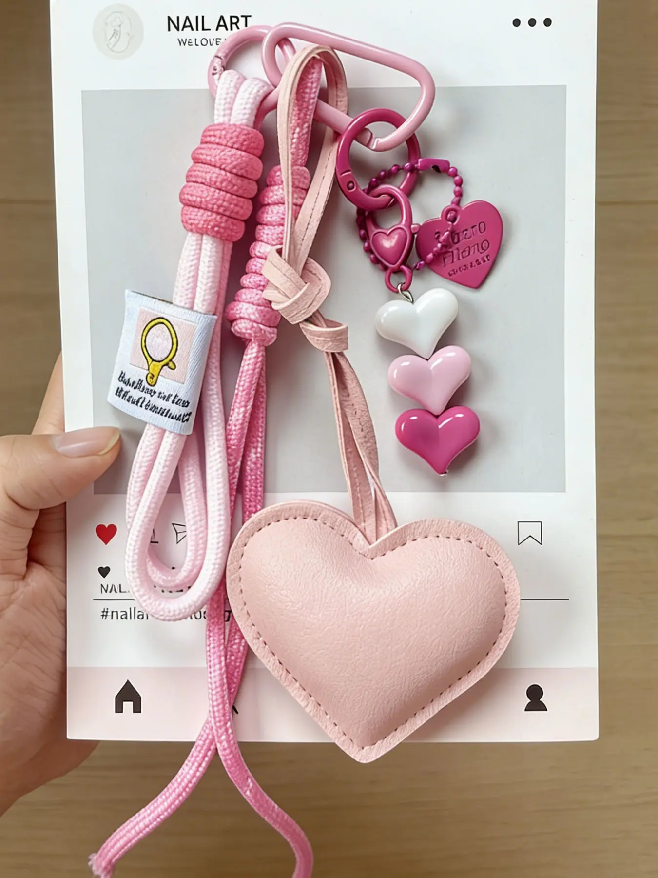 Bag Chain Charms, Cute Purse Charms, Bag Accessories Charms, Multiple Hearts New Model Trendy & Distinctive High Quality A Sense Of Design Couple Gifts Suitable For Bags And Keys Accessory