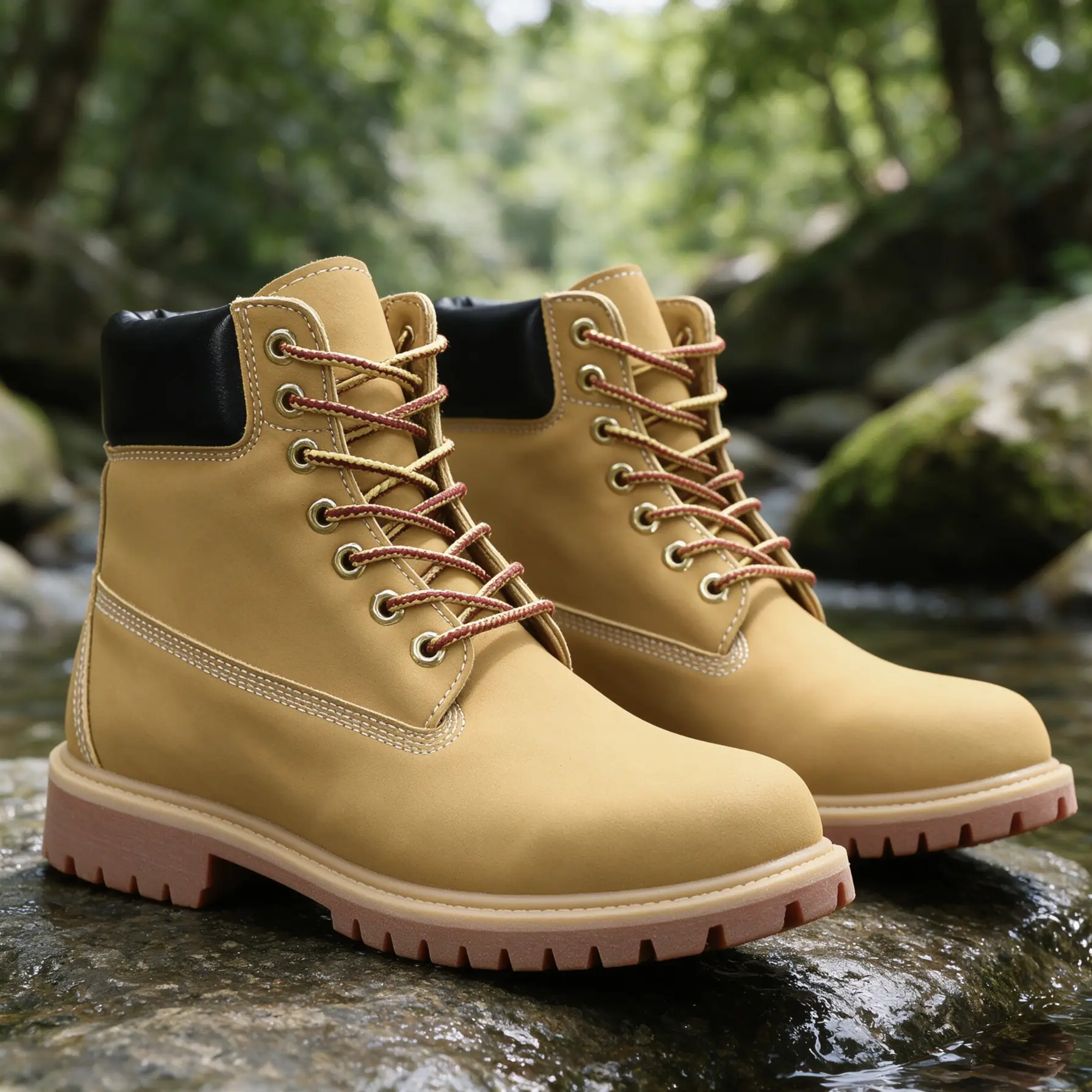 Men's Mid-Cut Outdoor Walking Shoes - PU Leather General-Purpose Boots with Custom Laces, Sturdy Wear-Resistant Sole, Closed Round Toe, Wide Toe Box, Elevated Thick Platform, Cuban Heel, Ideal for Countryside Trekking & Casual Wear