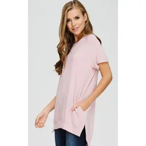 Mauve Crewneck Tunic
