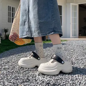 Cloud Cushion Mary Jane Clogs for Women| Thick Sole Heightening Non-Slip Breathable All-Season Indoor Outdoor Beach Sandals