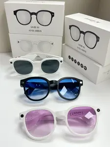 AI Smart Glasses Camera HD Video Recording Glasses with Audio, Real-Time Translation, Bluetooth Call & Music, AI Object Recognition, Touch Control, Wearable Camera Glasses for Men Women Travel Outdoor