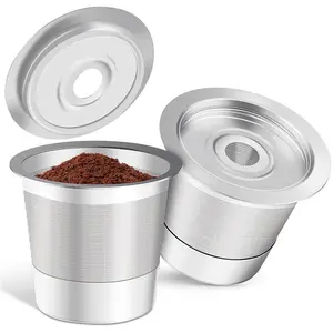 2-Pack Reusable K-Cups Coffee Filters, Stainless Steel Pods Compatible with Keurig 1.0 Coffee Maker, Eco-Friendly & Dishwasher Safe