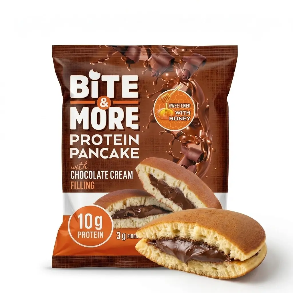 Protein Pancake, Chocolate flavor, Pillowy-Soft Pancake Joy (12 Piece)