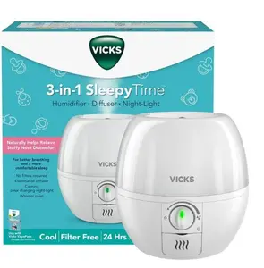 Vicks 3-in-1 Sleepy Time Ultrasonic Humidifier & Diffuser