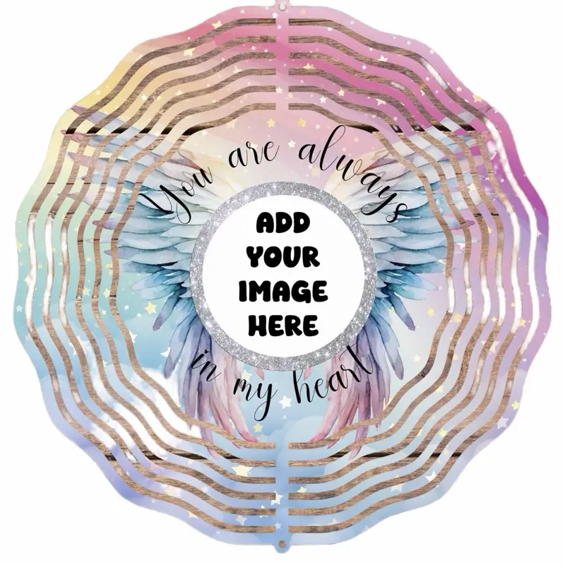 Custom Memorial Wind Spinner You Are Always In My Heart PLEASE DM PHOTO/ORDER # to My Pretty Infertile Shop