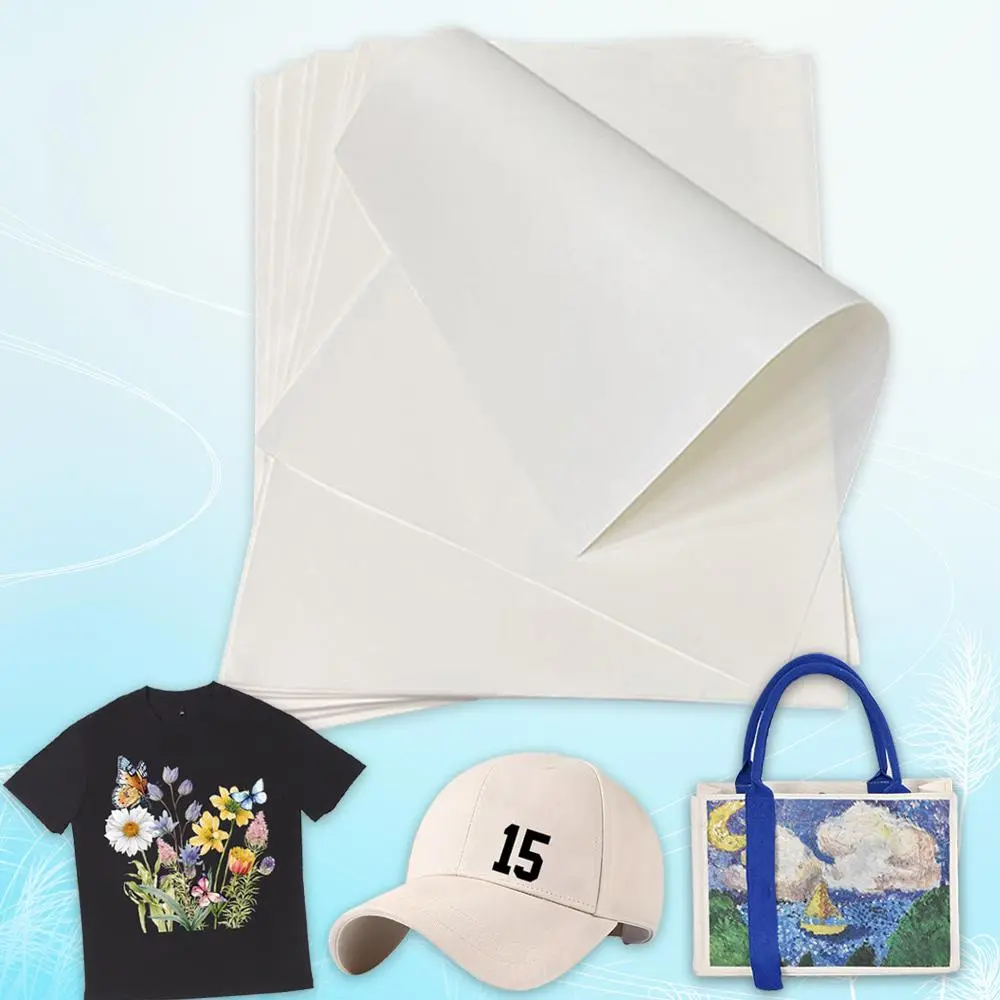 DTF Transfer Paper, 30pcs/set A4 Heat Transfer Paper, DIY Heat Press Transfer Paper, DIY Craft Supplies for T-shirt, Hat, Backpack, Clothes, Bedding, Bag, Diy Material