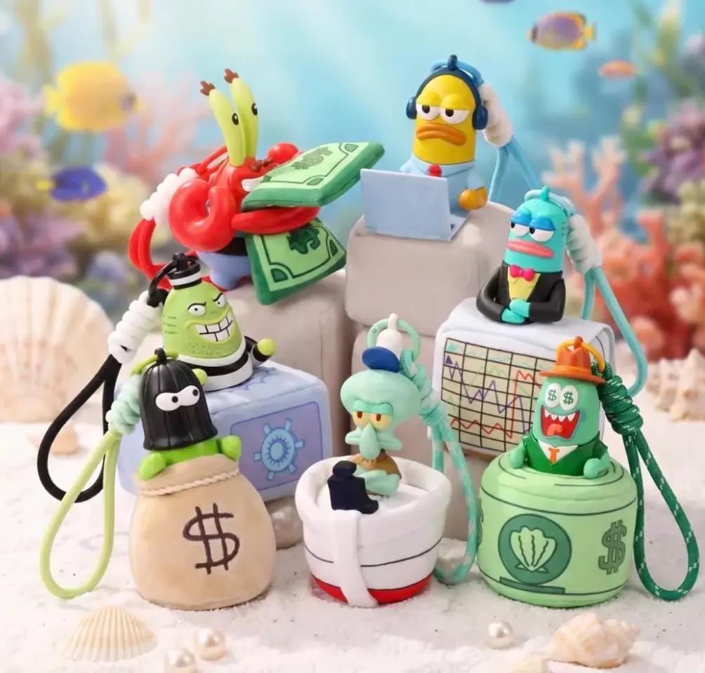Bikini Bottom Cash Crew Scented Plush Charm Blind Box