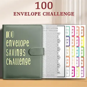 100 Envelopes A5 Money Saving Challenge Binder Easy and Fun Way To Save $5,050 Savings Binder 52 Week