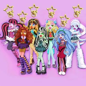 Large Monster Doll Glitter Acrylic Keychains - 7 options