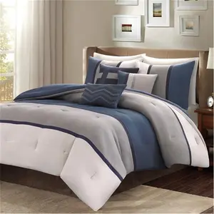212 MAIN Reptile & Amphibian Decorative Bedding Set - 7-Piece Palisades Queen Size Black Comforter Set, Casual Embroidery Detail, Pieced Look