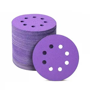 50pcs 125mm Sandpaper Pads, High-Quality Abrasive Ceramic Alumina Particles, Suitable for Drywall Sander and Polisher, Mixed Grits 40-600
