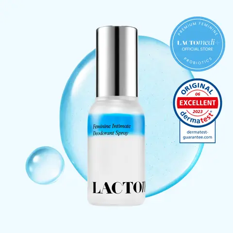 LACTOMEDI Feminine Intimate Deodorant Spray | Probiotic-Powered Odor Control & On-the-Go Freshness