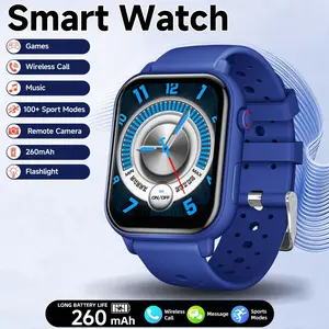 SIMSONLAB 1.83-Inch Smartwatch with Wireless Calling, Message Notifications, Multi-Sport Modes, Music Control, Customizable Watch Face, Pedometer, 260mAh Battery Life, Voice Assistant, Weather, Calculator - Suitable for Men and Women, Perfect Holiday Gift