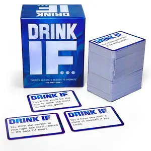 Drink If... Hilarious Adult Drinking Game, Card Game for Parties, Family Gatherings, Friends' Events, Fun Interactive Game Set