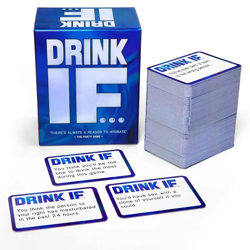 Drink If... Hilarious Adult Drinking Game, Card Game for Parties, Family Gatherings, Friends' Events, Fun Interactive Game Set, Party Game Set