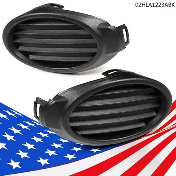 CROSSDESIGN Front Bumper Fog Light Lamp Cover Grille Bezel Pair, Vehicle Part, Car Accessory for 2012-2014 Ford Focus