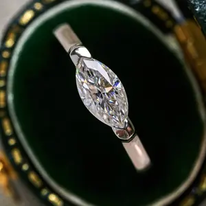 【#M234】 (Mila) 925 Sterling Silver Synthetic Moissanite rings