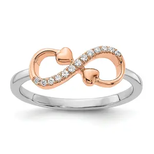 14k Gold Infinity Heart Ring