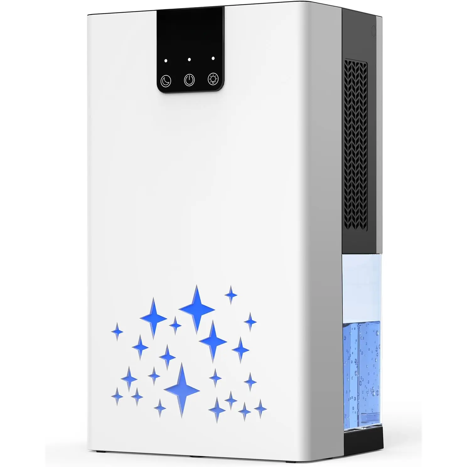 Dehumidifier, 95 OZ Water Tank Dehumidifiers for Home, 1000 sq. ft. Dehumidifier for Basement Bathroom Bedroom with Auto Shut Off, 7 Colors LED Light, Quiet Dehumidifiers with Sleep Mode, White