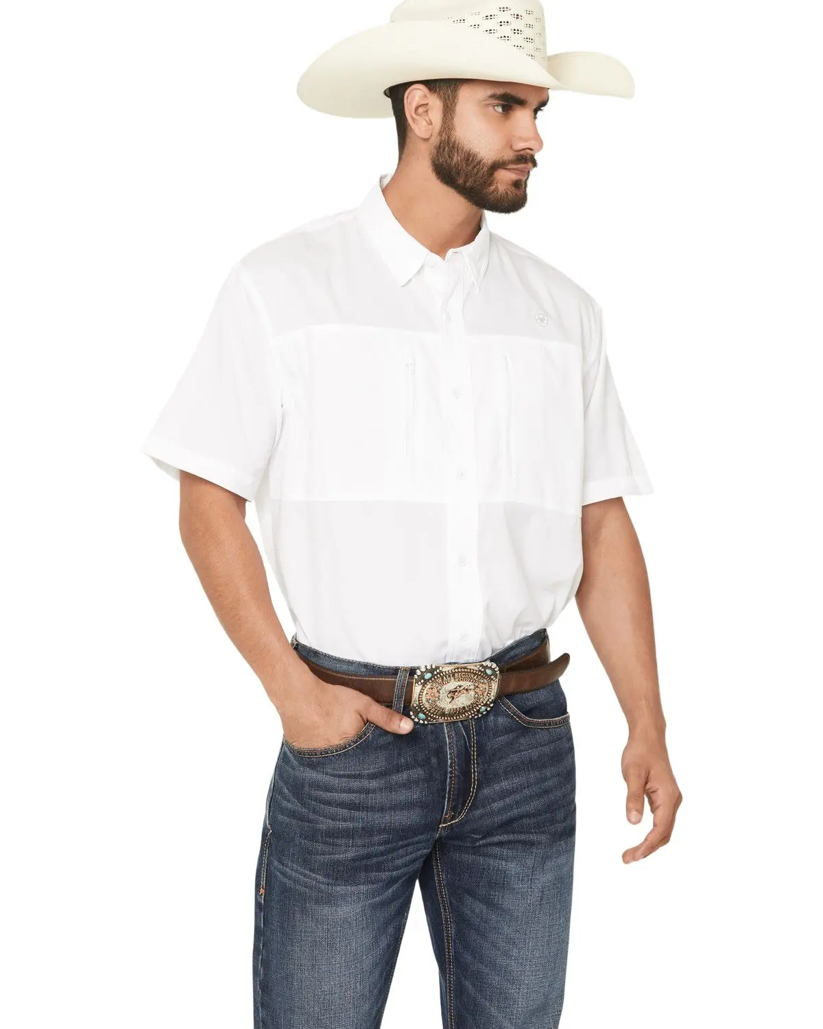Ariat Men's Men'S Venttek Solid Short Sleeve Button-Down Western Shirt - 10034962