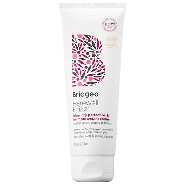 Briogeo  Farewell Frizz Blow Dry Perfection Heat Protectant Cream based curl substance hair care free scalp easy monday luxury nourish soapbox