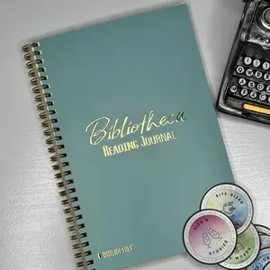 Reading Journal With Challenges, Book Tracker, Book Log, Gift for Readers, Booklover Gift, Bookish Notebook, Reader, w/ 29 Book Stickers