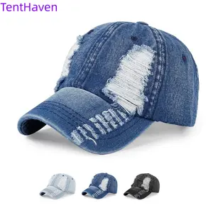 2026 Spring and Autumn Men's Big Head Circumference Broken Hole Water Washed Soft Top Women's Duck Tongue Hat Outdoor Student Travel Baseball Hat