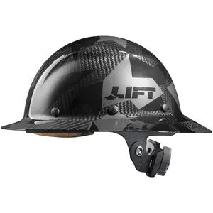 Lift Carbon Fiber Hard Hat - Black Camo Full Brim