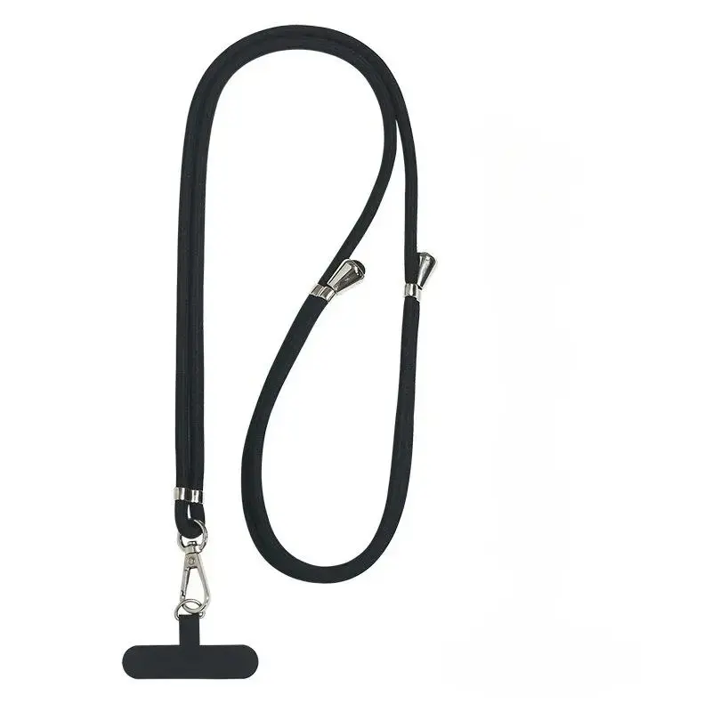 1Pcs Black Phone Lanyard for Women & Men - Adjustable, Stylish Crossbody/Neck/Wrist Styles, Premium Anti-Loss Clip, Elegant Special Strap for Phone Cases