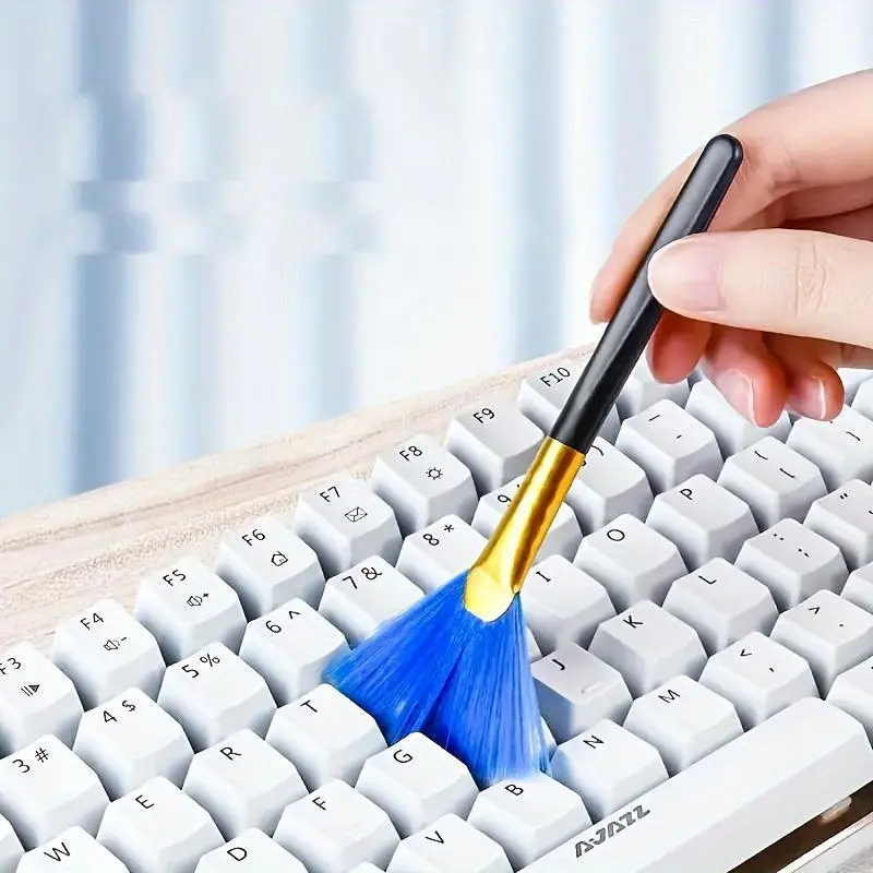 2pcs Fan-shaped Computer Brush Keyboard Brush Digital Computer Camera Mobile Phone Cleaning Brush Soft Bristles Computer Cleaning Brush Dust Removal Brush