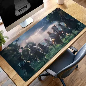 Hashira Demon Slayer Gaming Mouse Pad, Anime Desk Mat Featuring Pillars, Kimetsu no Yaiba Gift for Gamers and Anime Fans