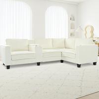 Beige + Iron + Foam + 4 Seat